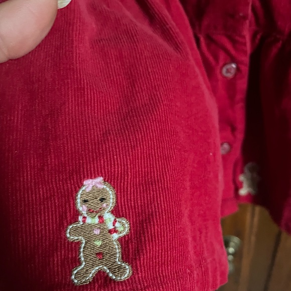 Gymboree infant (12-18 months) button down, cotton/cord, gingerbread dress - Picture 4 of 7